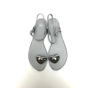 Melissa Special Silver Ankle Strap Sansal NIB